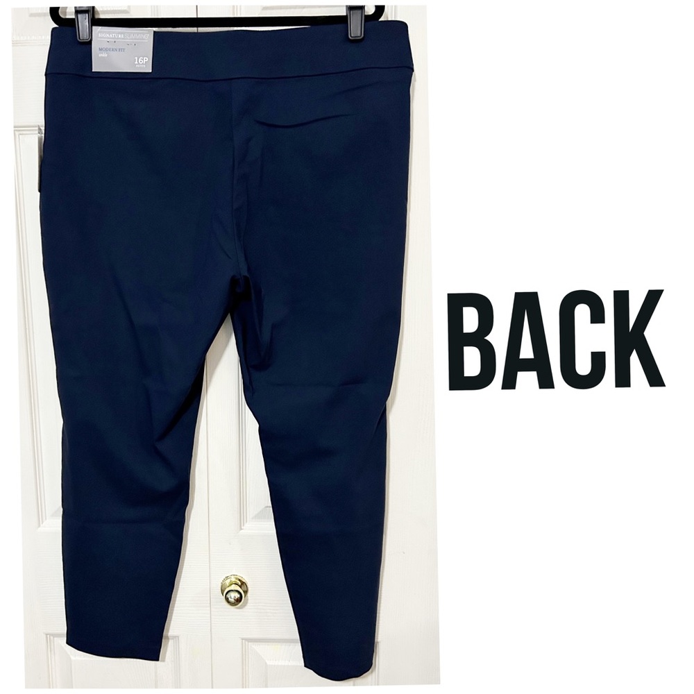 NWT Christopher & Banks, Signature Slimming Navy Pants With A Modern Fit, 16P - Picture 5 of 9